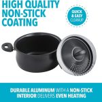 Modern Bialetti pasta pot, 5.5-quart, nonstick surface for safe and convenient cooking