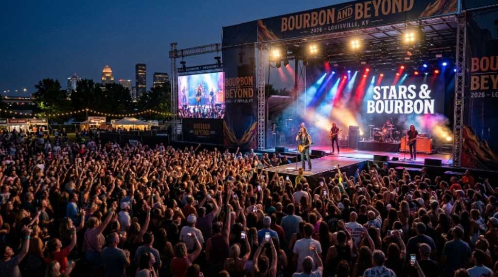 Live music performance at Bourbon and Beyond 2026 September Louisville